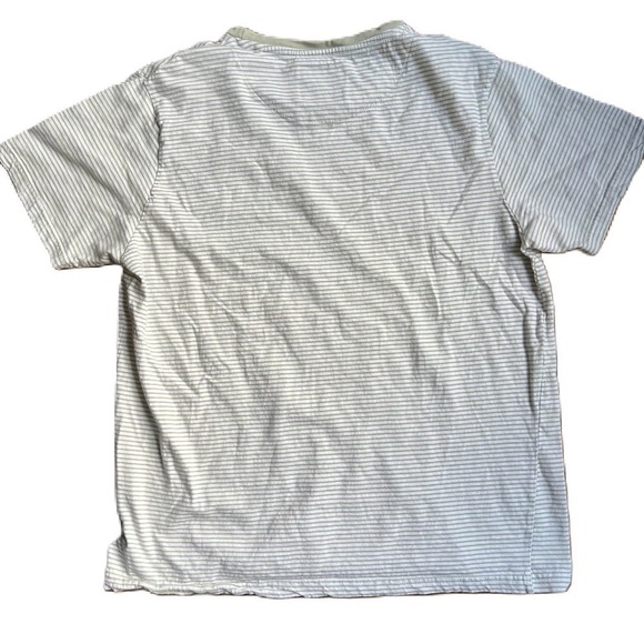 Denim & Flower Ricky Singh Ringer T Shirt White and Green with Bear Size XL - Picture 3 of 4